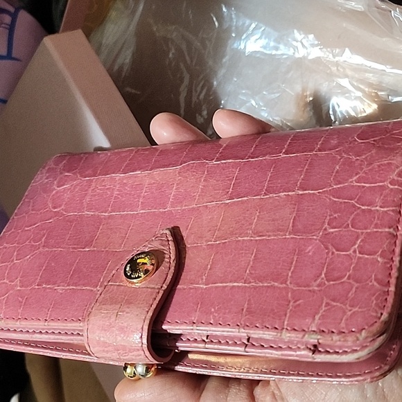 mui mui crocodile Wallet With Box Pink - Picture 3 of 12
